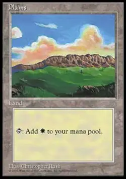 Plains - Medium Play MTG Ice Age - Image 1