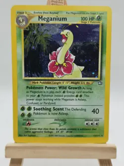 Pokemon TCG Meganium 11/111 Neo Genesis Holo Rare - Image 1