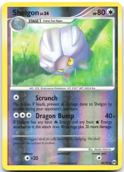 Shelgon 48/99 Uncommon Arceus Pokemon Reverse Holo Moderately Played - Image 1