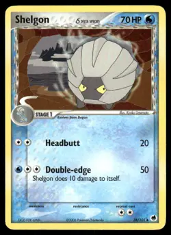 2006 Pokemon Shelgon Uncommon Dragon Frontiers 38/101 DMG - Image 1