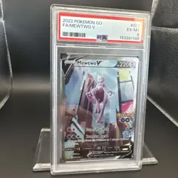 2022 Pokemon Go Mewtwo V #072 Full Art EN Graded PSA 6 - Image 4