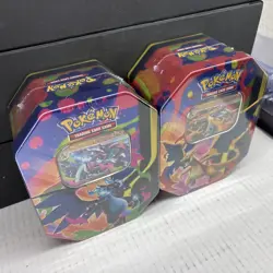 Pokemon TCG Mega Charizard X & Y Tins Sealed SET Of 2 Phantasmal Flames NEW 🔥 - Image 5