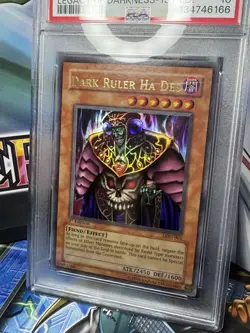 Yu-Gi-Oh! Legacy Of Darkness Dark Ruler Ha Des LOD-001 1st edition PSA 10 - Image 1