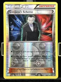 Pokemon Reverse Holo Giovanni's Scheme XY - BREAKthrough 138/162 LP - Image 3
