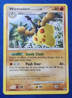 Pokemon - Wormadam (Sandy Cloak Lv. 37) - Rare 42/132 - 2007 Secret Wonders - Image 1