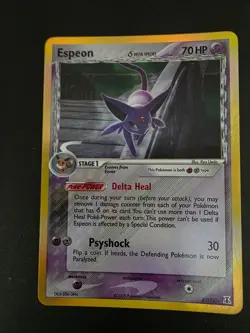 Pokemon Espeon 4/113 - Holo - Rare - Delta Species - 2005 - NM - Image 1