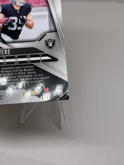 2024 Panini Prizm Rookies Orange Ice Prizm Brock Bowers #315 Raiders Card READ - Image 3