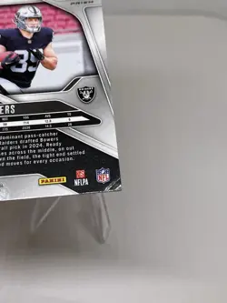 2024 Panini Prizm Rookies Orange Ice Prizm Brock Bowers #315 Raiders Card READ - Image 4