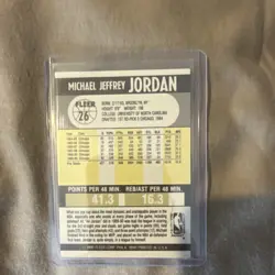 Fleer 1990-91 Michael Jordan #26 Chicago Bulls NBA Basketball Card - Image 2