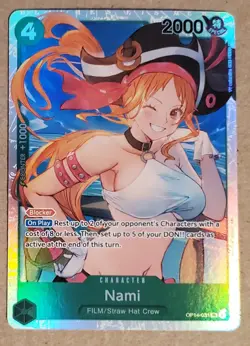 NAMI - One Piece TCG OP14-031 - SR Super Rare - The Azure Sea's Seven - Image 1