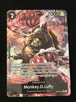 Monkey.D.Luffy OP04-090 (Gear 4) Alt Art Character English One Piece TCG NM - Image 1
