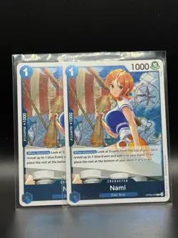 NAMI - RARE FOIL - OP09-050 R - One Piece Emperors in the New World ENGLISH X2 - Image 1