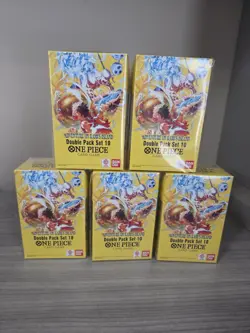 One Piece Double Pack Set Vol.10 OP15-EB04 Adventure on Kami’s Island LOT OF 5 - Image 1