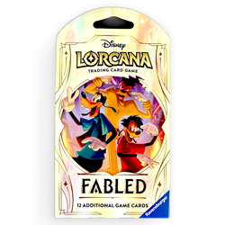 Disney Lorcana TCG Fabled Sleeved Booster Pack x5 Collectible New - Image 3