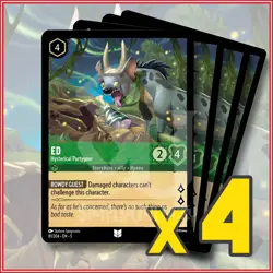 Disney Lorcana: 2024 Ed Hysterical Partygoer 81/204 x4 | Uncommon - Image 1
