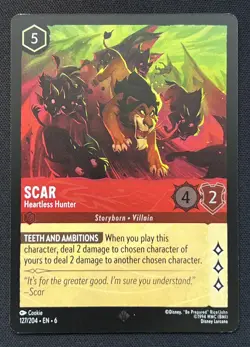 Scar #127/204 Azurite Sea Foil Disney Lorcana - Image 1