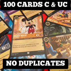 100 card bundle - No duplicates - Disney Lorcana - mixed Sets. - Image 1