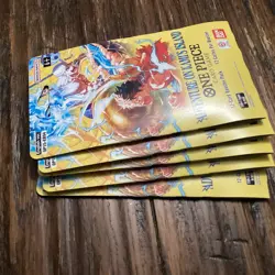 One Piece Op15 Adventure On Kami’s Island Sleeved Pack Lot Of 5 Packs. SEALED - Image 2