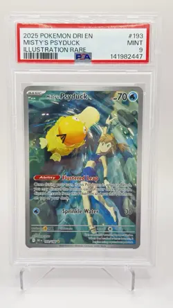 Pokemon TCG Misty's Psyduck Destined Rivals 193/182 Illustration Rare - Image 1