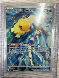 Pokemon TCG Misty's Psyduck Destined Rivals 193/182 Illustration Rare Card - Image 3
