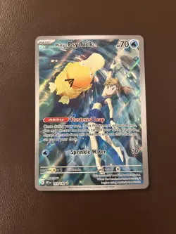 Pokemon TCG Misty's Psyduck Destined Rivals 193/182 Illustration Rare NM - Image 1