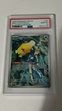 Pokemon TCG - Misty's Psyduck 193/182 - Destined Rivals - PSA 10 GEM MINT - Image 1