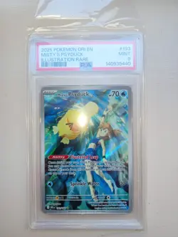 Pokemon TCG Destined Rivals: Misty's Psyduck Card 193/182 PSA 9 - Image 1