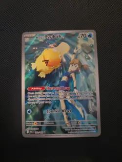 Pokemon TCG Misty's Psyduck Destined Rivals 193/182 Illustration Rare NM - Image 1