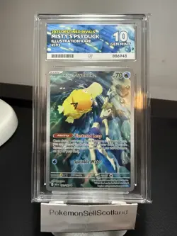 Pokemon TCG Misty's Psyduck Destined Rivals 193/182 Ace 10 Gem Mint - Image 1