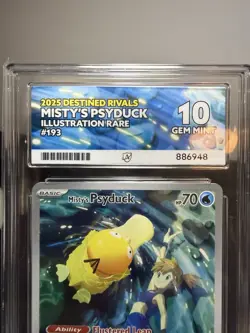 Pokemon TCG Misty's Psyduck Destined Rivals 193/182 Ace 10 Gem Mint - Image 2
