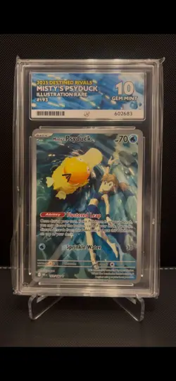 Pokemon TCG Misty's Psyduck Destined Rivals 193/182 Ace 10 Gem Mint - Image 1