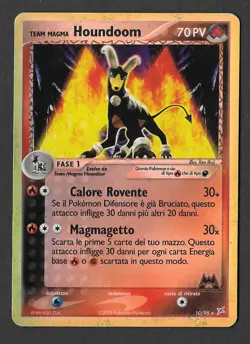 2004 Pokemon EX Team Magma vs Aqua Magma's Houndoom Reverse Holo #10/95 - Image 1