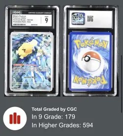 Pokemon TCG Misty's Psyduck 193/182 Sv10 Destined Rivals IR Holo CGC 9 MINT - Image 1