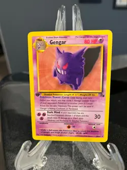 Gengar - 20/62 - Pokemon Fossil 1st Edition Rare Card 1999 WOTC - Image 1