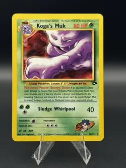 Koga’s Muk 26/132 Gym Challenge Unlimited 2000 Pokemon Card Rare LP - Image 1