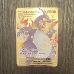 Charizard VMAX Shiny Holo Rare Metal SV107/SV122 Shining Fates Pokemon TCG Card - Image 1