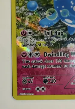 Azumarill 104/160 reverse holo XY Primal Clash Pokemon Card NM - Image 4