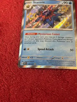 Starmie 119/091 SV: Paldean Fates Holo Pokemon Card Near Mint - Image 4