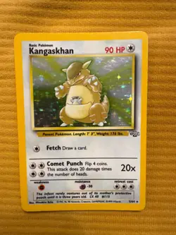 Kangaskhan 5/64 Jungle Unlimited Holo Rare Pokemon Card 1999 WOTC LP - Image 1