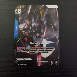 Penelope LR+ ST08-006 Flash of Radiance Alt Art Legend Rare Gundam Card Game NM - Image 1