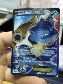#2 Blastoise EX 142/146 XY Base Set 2014 Full Art Holo Rare Pokemon Card TCG - Image 4