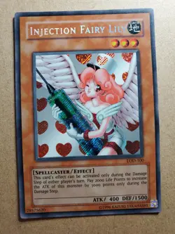 Injection Fairy Lily LOD-100 Unlimited Secret Rare Konami 2003 Yugioh Card - Image 1