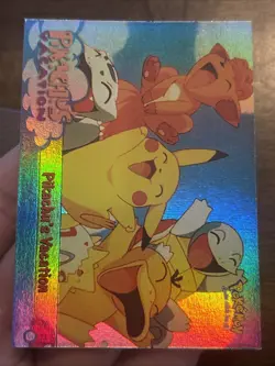 Pokemon Card TCG Topps Pikachu's Vacation #4 Holo Rainbow Foil Vintage gas FIRE - Image 2