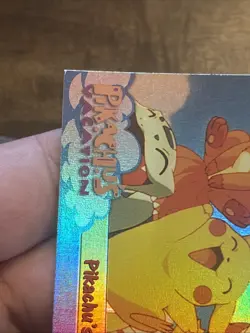 Pokemon Card TCG Topps Pikachu's Vacation #4 Holo Rainbow Foil Vintage gas FIRE - Image 5