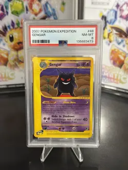 Pokemon PSA 8 NM-MT 2002 Gengar 48/165 Expedition Rare Card NEW CERT - Image 1