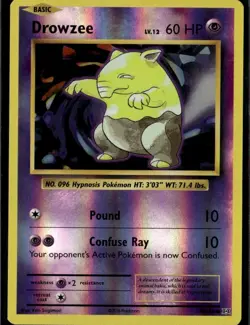 Drowzee Common XY Evolutions 49/108 Psychic Reverse Holo Pokemon Card - Image 1