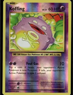 Koffing Uncommon XY Evolutions 50/108 Psychic Reverse Holo Pokemon Card - Image 1