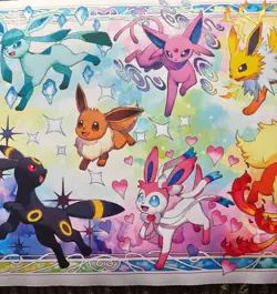 Pokemon Playmat Super Prismatic Evolutions Pad Trading Card Game Mat - Image 3