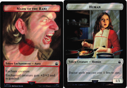 Human (0037) / Mark of the Rani Dble-Sided Token (Surge Foil) - [Doctor Who] MTG - Image 1