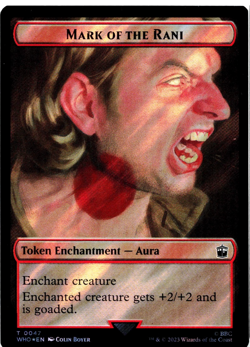 Human (0037) / Mark of the Rani Dble-Sided Token (Surge Foil) - [Doctor Who] MTG - Image 2